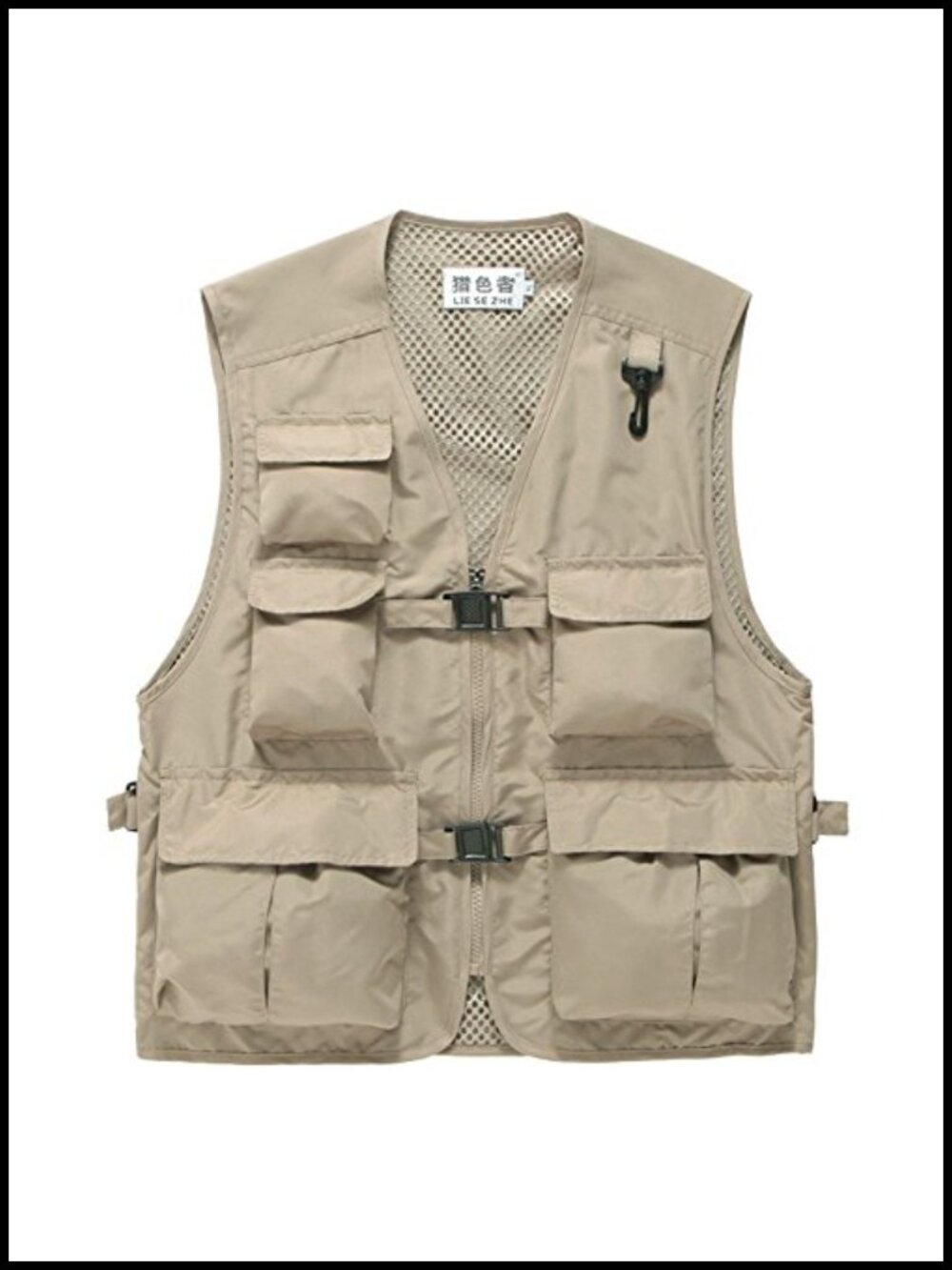 Unisex Breathable Mesh Fishing Vest Multi-Pockets Photography Hunting Waistcoat